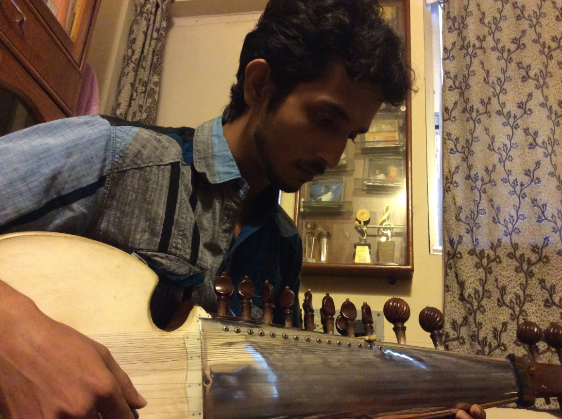 Sarod student -  AIR approved artist